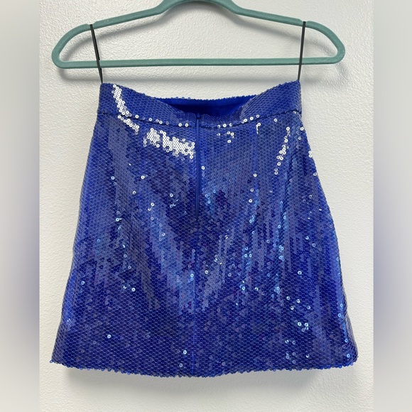 Alex Perry Sequin Pleat Mini Skirt - Picture 3 of 5
